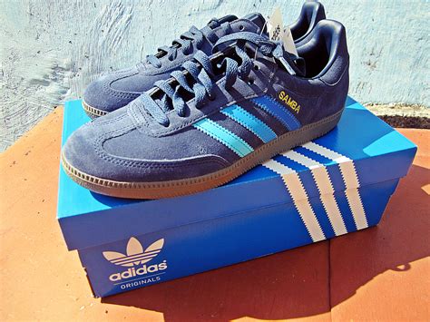 adidas samba original blue|Adidas Samba blue suede.